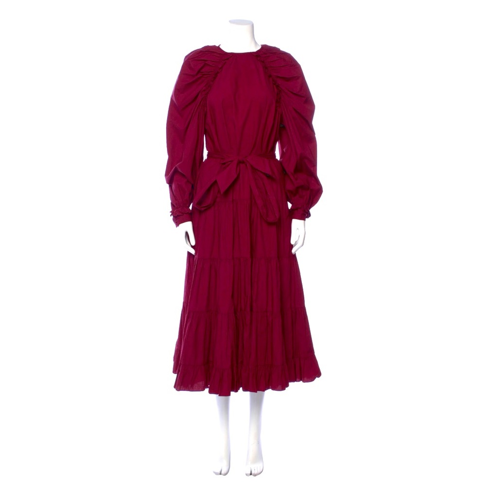 Ulla Johnson Gorgeous Puff Sleeve Tiered Ruffle Dress, Size 2